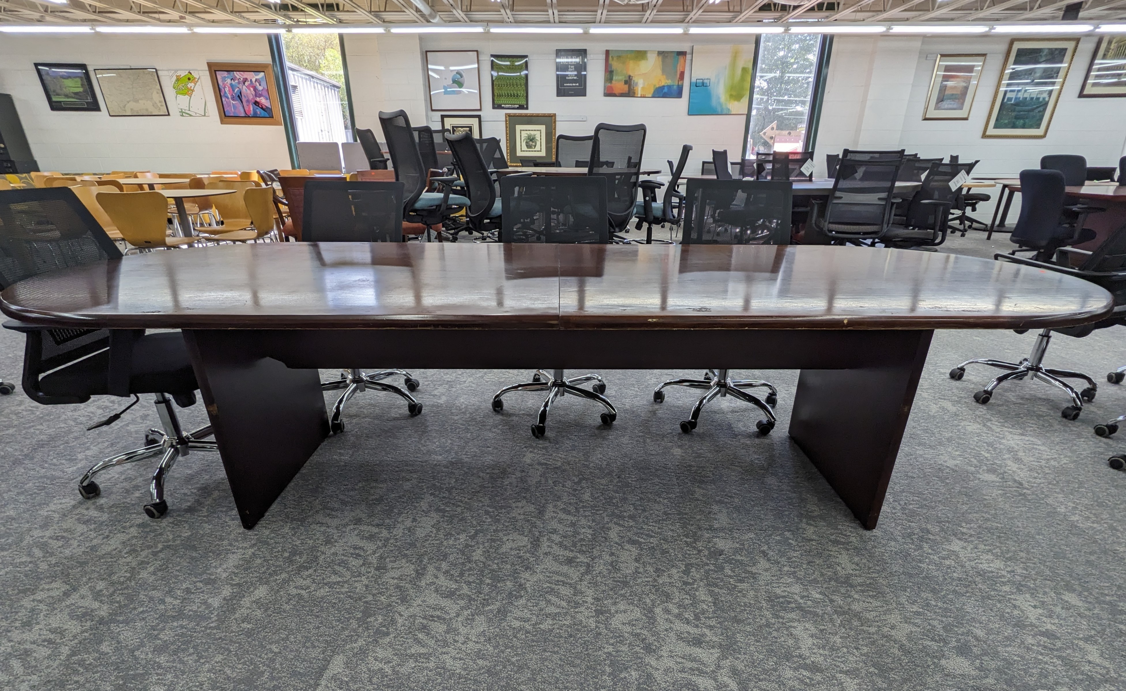 Used 10' Oval Conference Table 