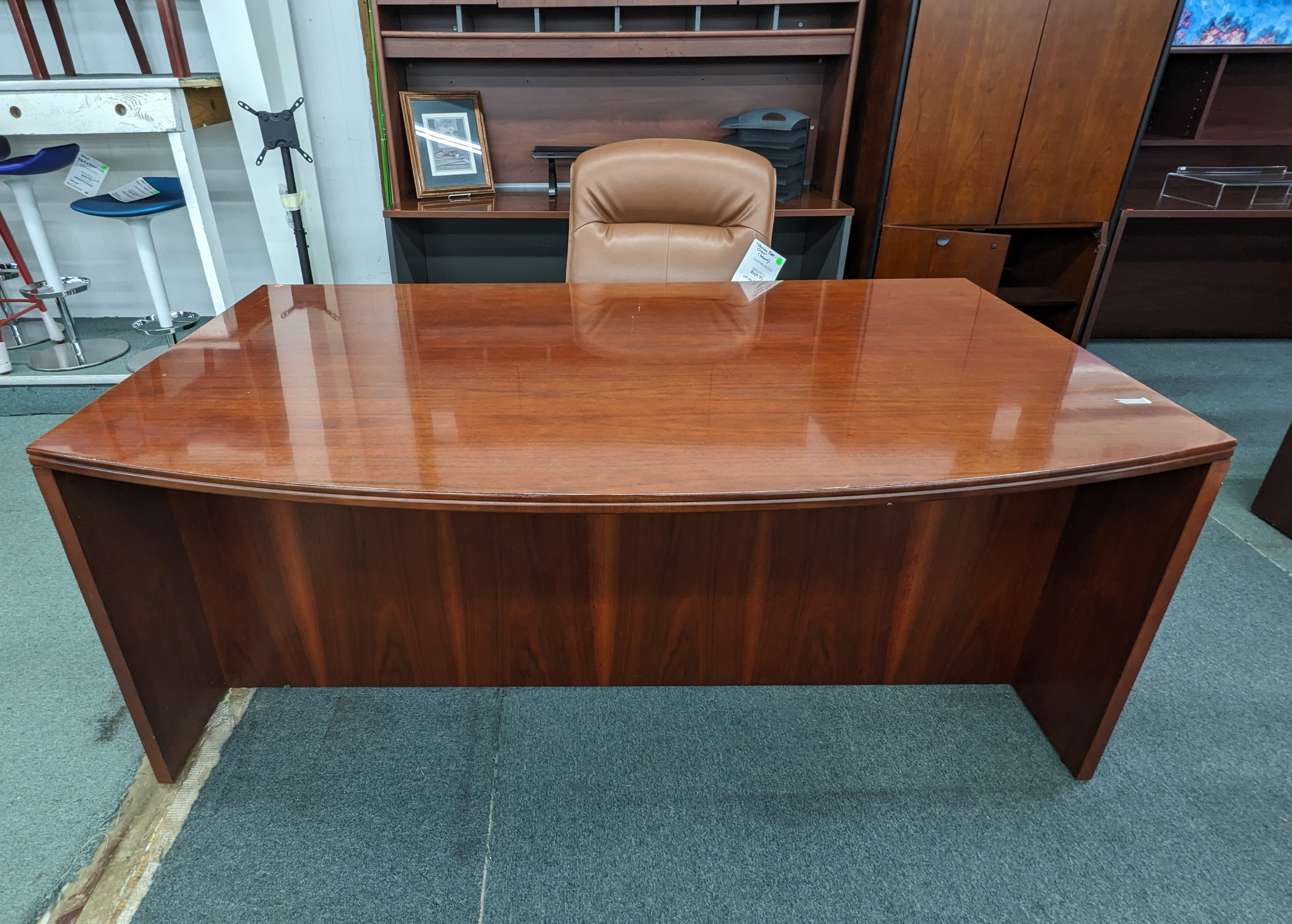 Used Executive Desk with Bow Front