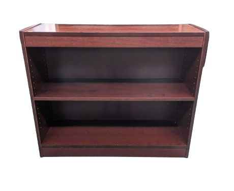 Used 2-Shelf Bookcase, Cherry
