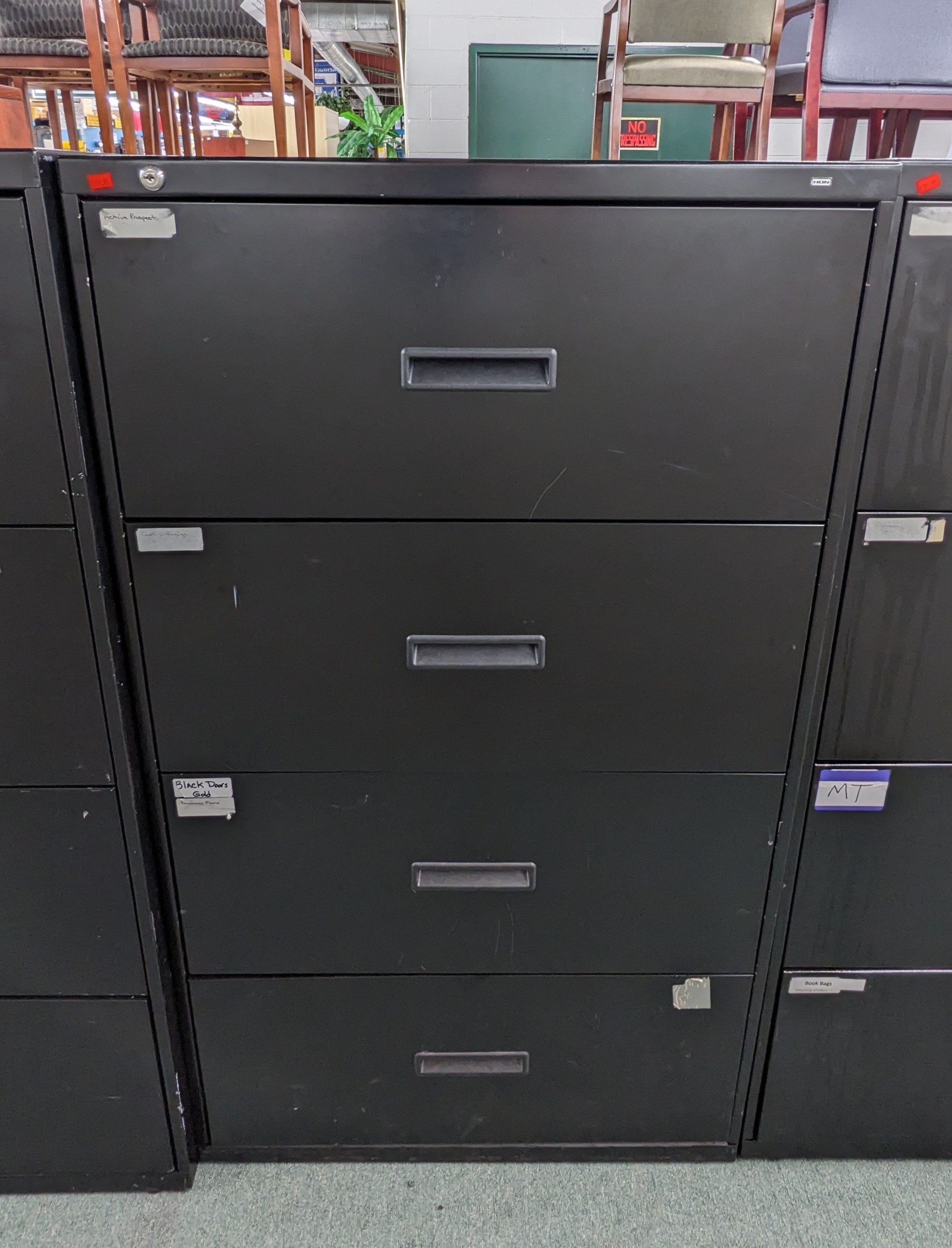 Used 4-Drawer Lateral File Cabinet by HON