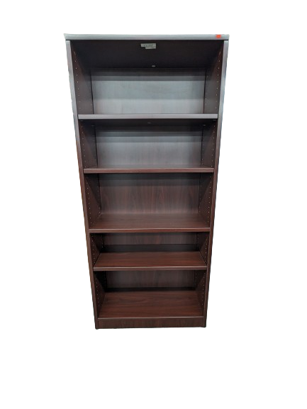 Used Mahogany Laminate Bookcase