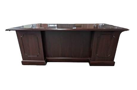 Used Mahogany Executive Desk by HON