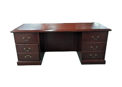 Used Mahogany Credenza Desk