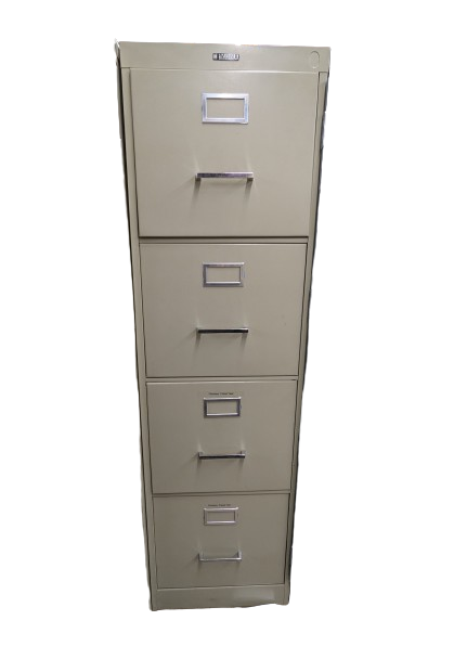Used 4-Drawer Vertical File by Anderson Hickey, Putty