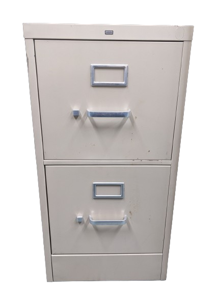 Used 2-Drawer Metal Vertical File Cabinet by HON