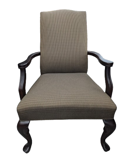 Used Guest Chair, Brown and Gold
