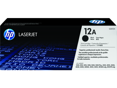 HP 12A Black Original LaserJet Toner Cartridge - Q2612A