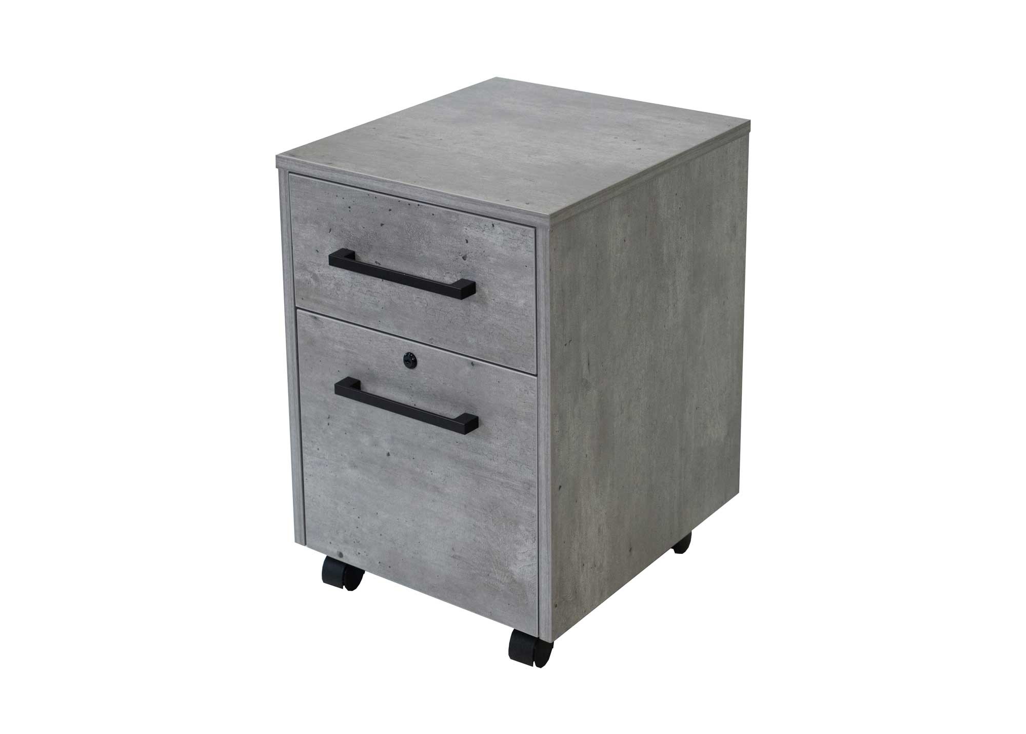 Mason Rolling File by Martin Furniture, Concrete