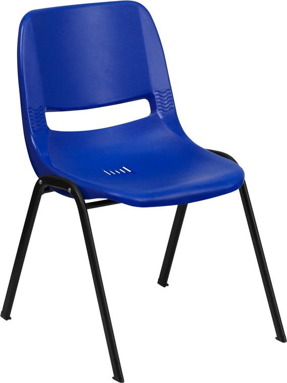 880 lb. Capacity Ergonomic Shell Stack Chair