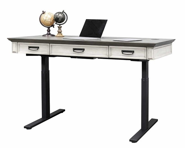 Hartford Electric Sit/Stand Desk by Martin Furniture, White