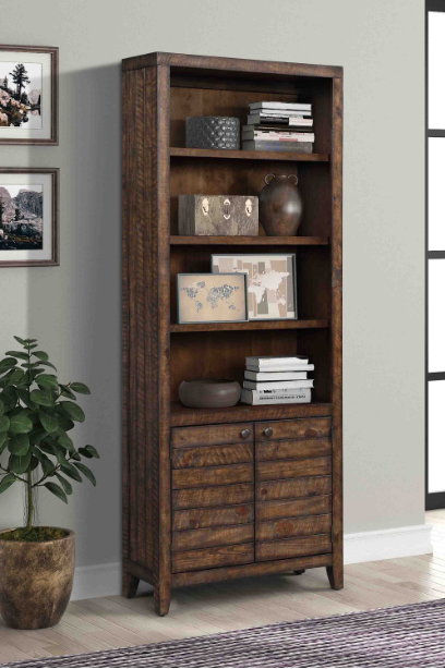 Tempe 32" Open Top Bookcase by Parker House, Tobacco