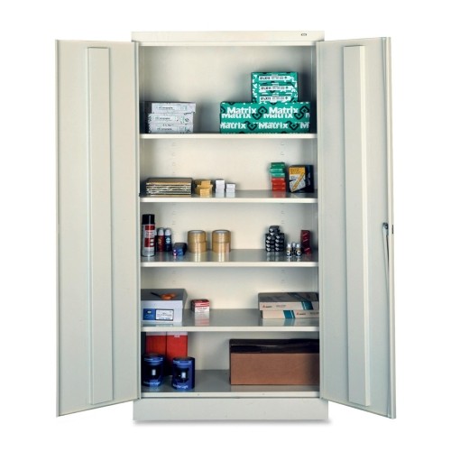 Tennsco Standard Two Door Light Gray Storage Cabinet 36W x 18D x 72H