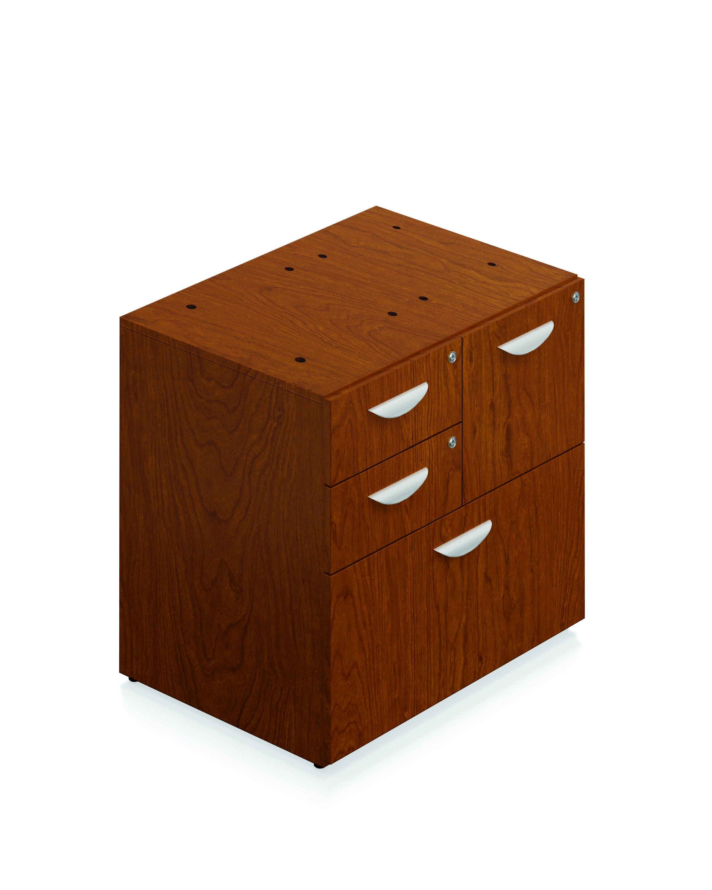 Ventnor Wood Veneer Mixed Storage Unit 