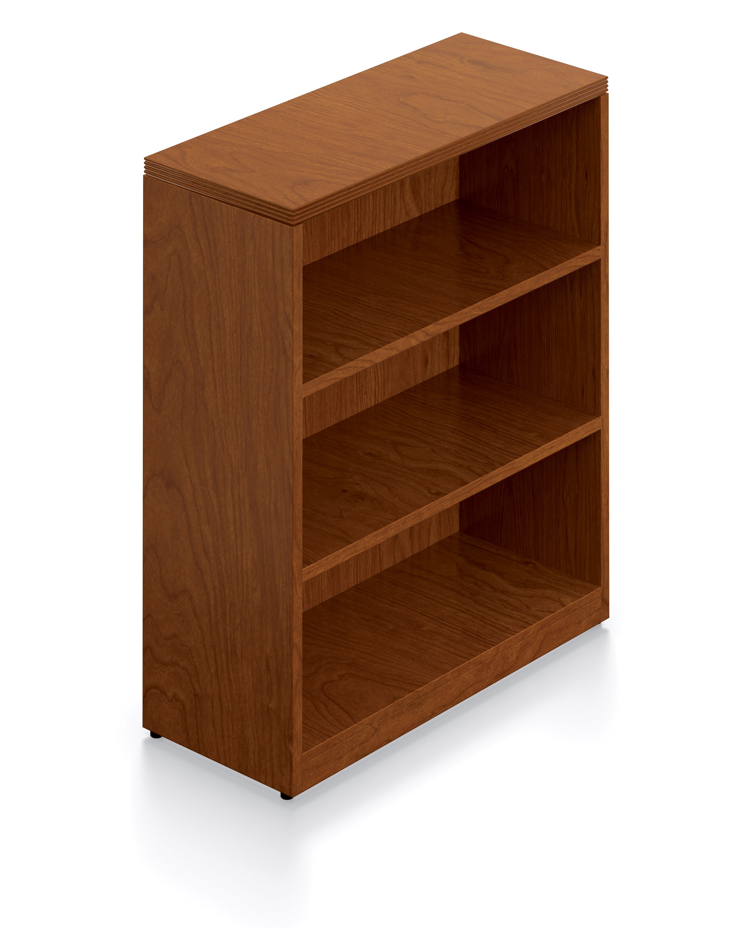Ventnor Wood Veneer 42" 3 Shelf Bookcase