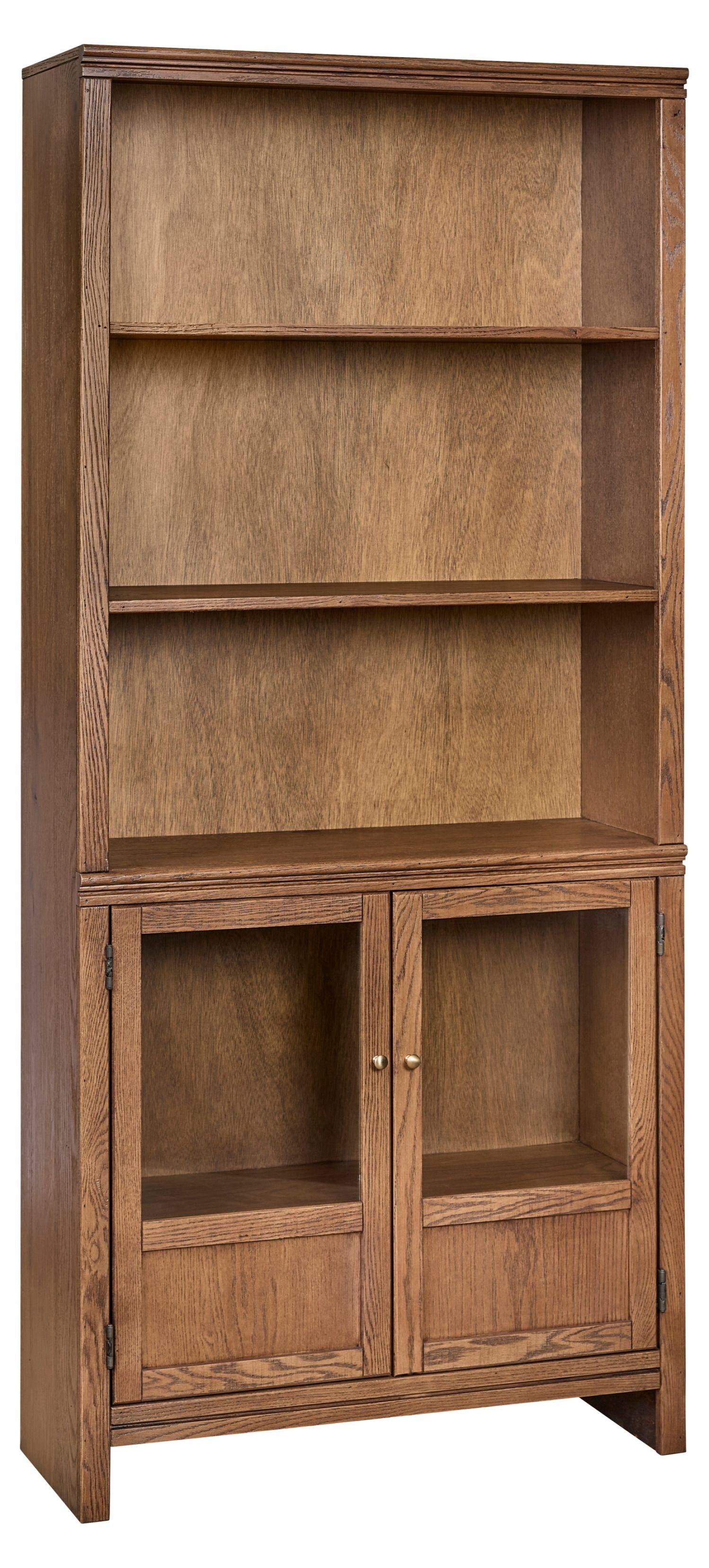 Sandro Bookcase w/2 Doors by Aspenhome, Brushed Bourbon