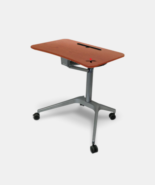X-Table Mobile Height-Adjustable Desk by X-Chair, Cherry