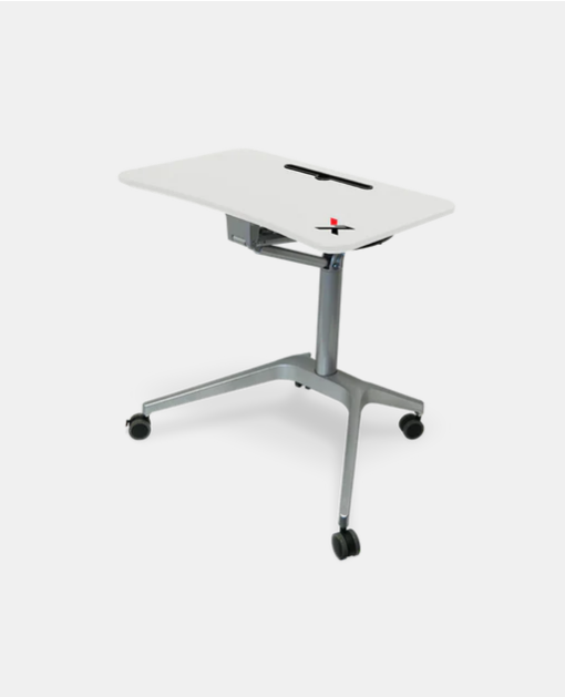 X-Table Mobile Height-Adjustable Desk by X-Chair, White