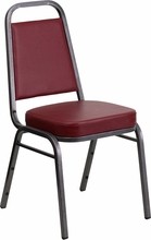 Burgundy Vinyl Banquet Chair