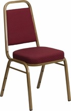 Burgundy Fabric Banquet Chair