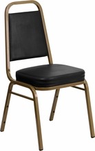 Black Vinyl Banquet Chair