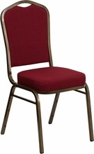 Burgundy Fabric Banquet Chair