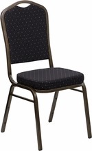 Black Fabric Banquet Chair