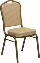 Beige Fabric Banquet Chair