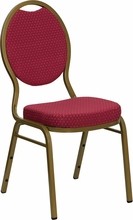 Burgundy Fabric Banquet Chair