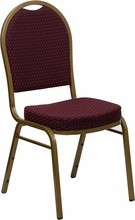 Burgundy Fabric Banquet Chair