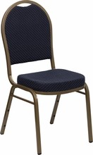 Blue Fabric Banquet Chair