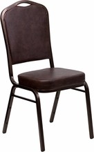 Brown Vinyl Banquet Chair