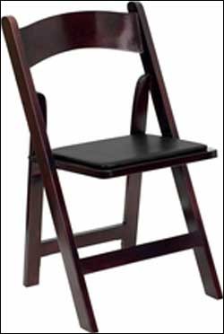 HERCULES Mahogany Wood Folding Chair