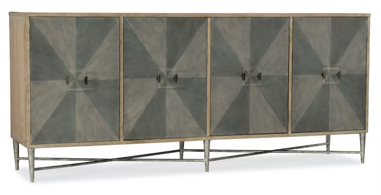 Hooker Furniture Living Room Melange Zola Four-Door Credenza