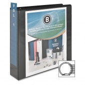 Business Source Round Ring View Binder 2"