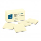 Business Source Premium Yellow 3x3 notepads Pack of 12