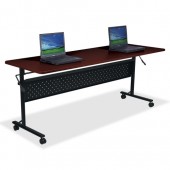 LLR60670 72" Flipper Training Table Mahogany