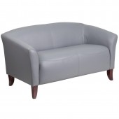 HERCULES Imperial Series Gray LeatherSoft Loveseat 