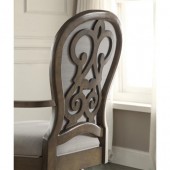 Round Scroll Back Upholstered Desk Chair Belmeade Collection by Riverside Furniture
