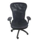 Preowned Black Mesh Task Chair by Office Star