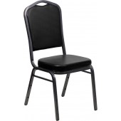 Black Vinyl Banquet Chair