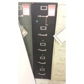 Black 5-Drawer Vertical Filing Cabinet