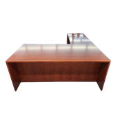 CLOSEOUT - Cherryman L-Shaped Desk - Ruby