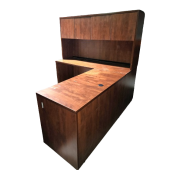 Used L-Shaped Desk with Hutch