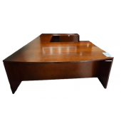 CLOSEOUT Cherryman U-Desk, Bowfront