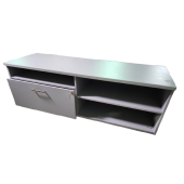 Preowned Gray Laminate Credenza