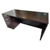 Preowned Mahogany Laminate Executive Desk
