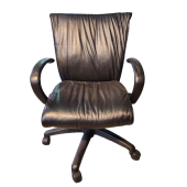 Preowned High Back Conference Chair, Black