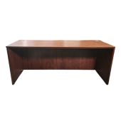 Preowned Cherry Laminate Credenza Desk Shell