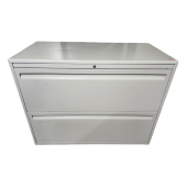 Preowned Two Drawer Metal Lateral File Cabinet