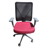 Preowned Task Chair with Red Seat